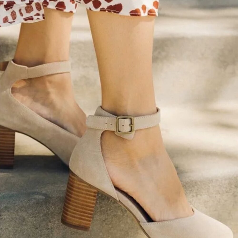 Soludos Women's Gemma 2.75'" Heels Sand Wedding Cocktail Travel Party Career